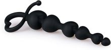 Anal Chain with Pull Ring - 18.5 cm / 3.35 inch / 7.28 inch - - Black Anal Beads - For him and her