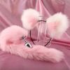 Fox Anal Plug Sex Toys Foxtail Bow Metal Butt Anal Plug Cute Bow-Knot Soft Cat Ears Headbands Erotic Cosplay Couples Accessories